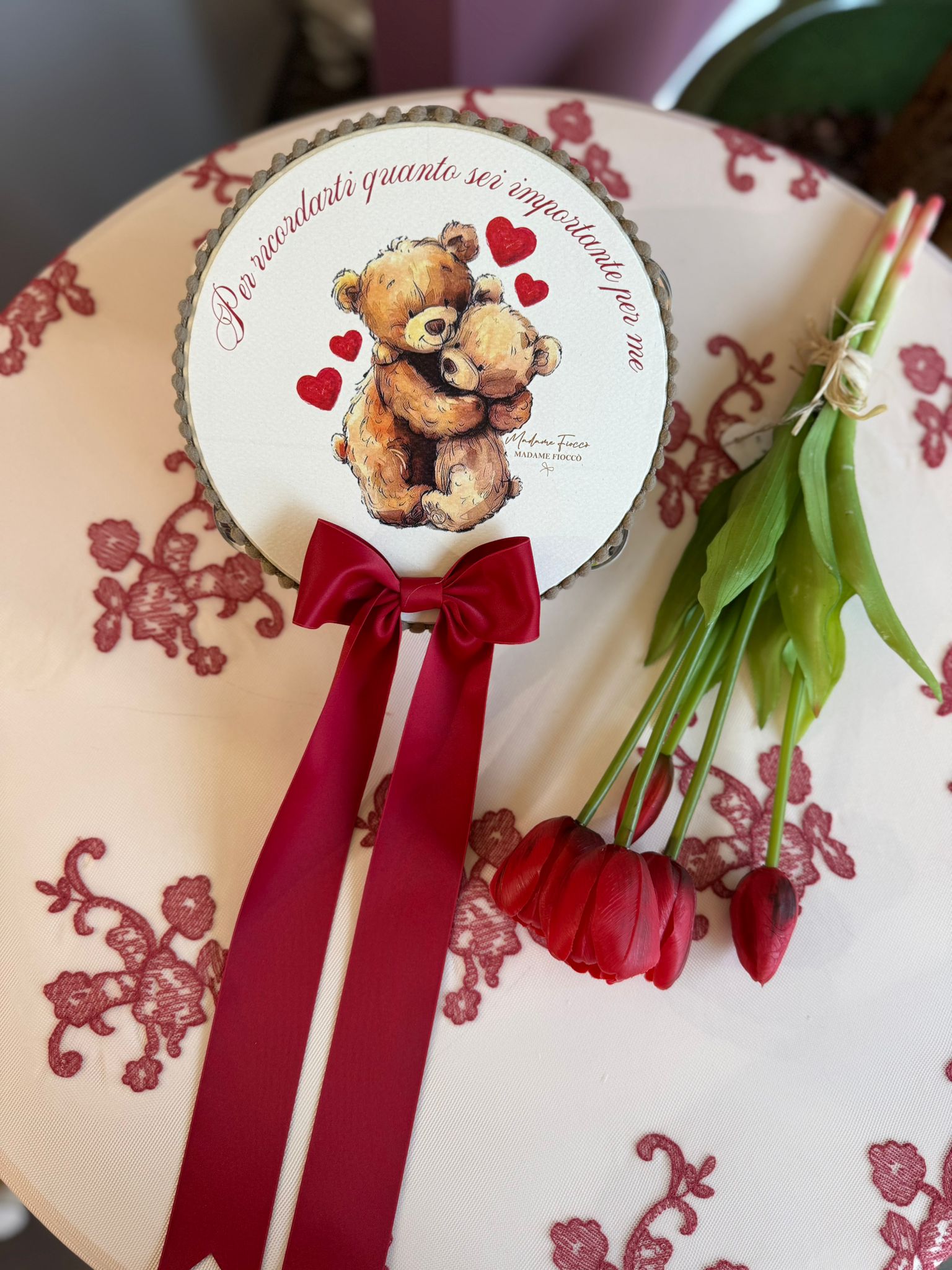 Tamburello Love - 18 cm - Madame Fiocco